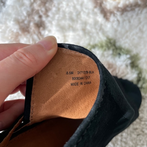 Frye dani shield slingback sandal heel open toe ankle strap suede leather 8.5 - Picture 2 of 10